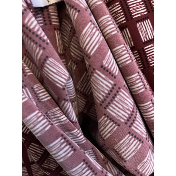 CATO  Womens 22/24W 1970s Style Long Sleeve Tunic Red and White Checkered - Picture 8 of 12